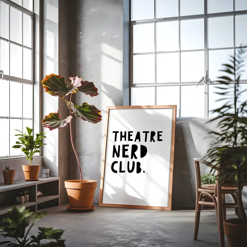 Theatre Nerd Club Drama Class Art Print, Broadway Decor - Image 4