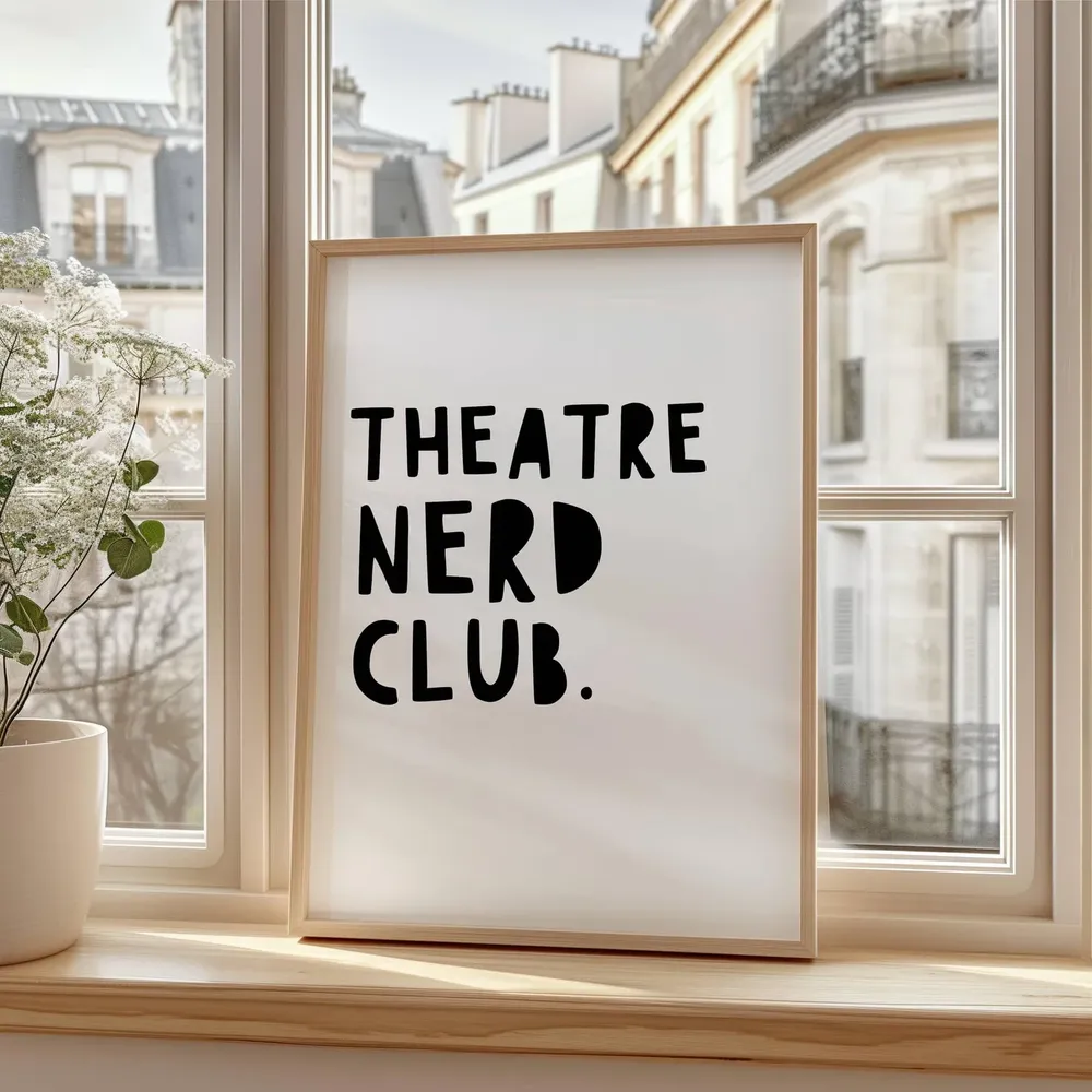 Theatre Nerd Club Drama Class Art Print, Broadway Decor - Image 2