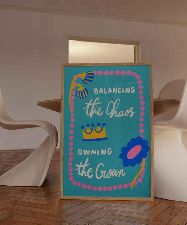 Empowering Mom Quote Art, Boss Office Decor
