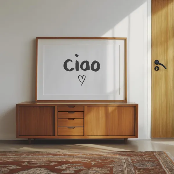 Ciao Minimalist Entryway Quote Art Print
