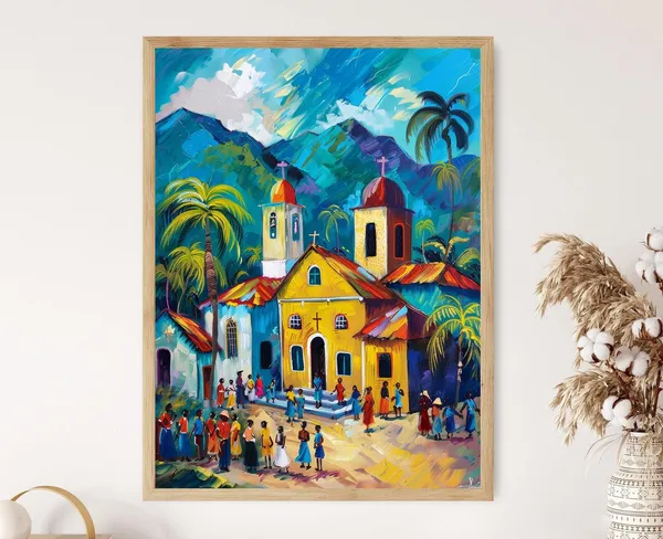 Haiti Cultural Art Print, Ideal Wall Decor Gift
