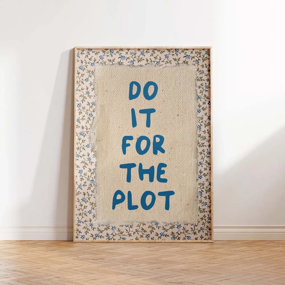 Do It For The Plot Vintage Motivational Poster - Image 2