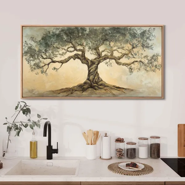 Tree Of Life Vintage Pastel Roots And Branches Art Print