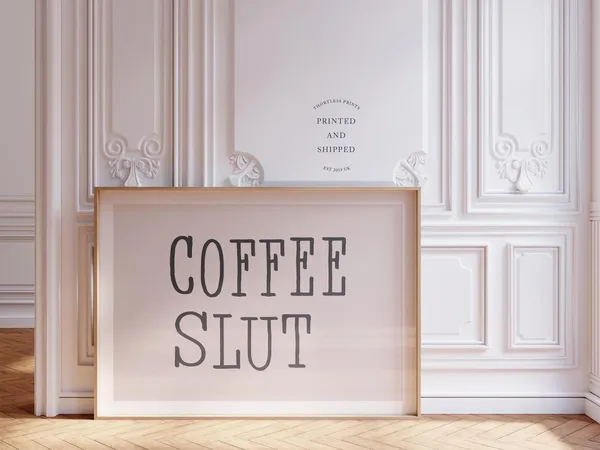 Coffee Slut Humour Kitchen Art Print