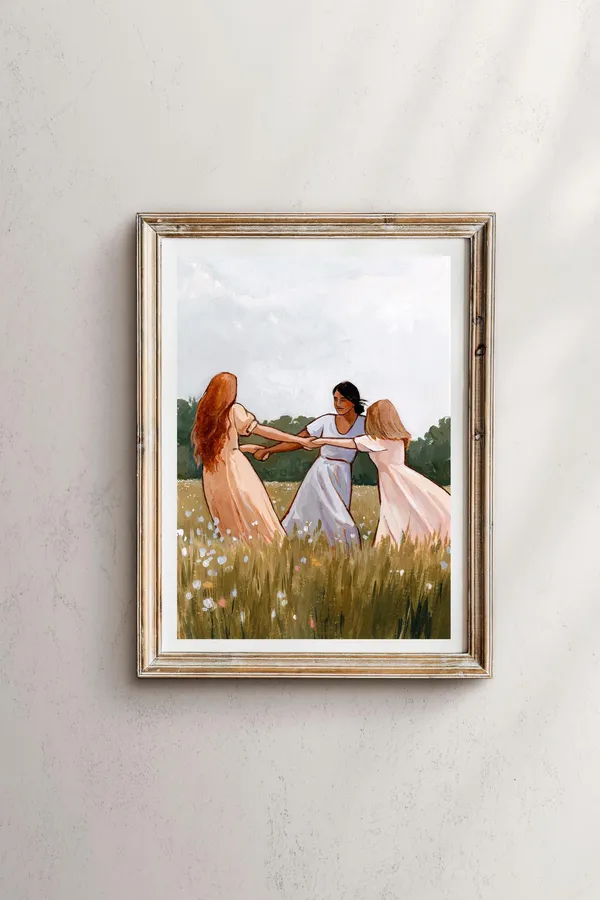 We Dance With Joy Women Dancing, Art Print