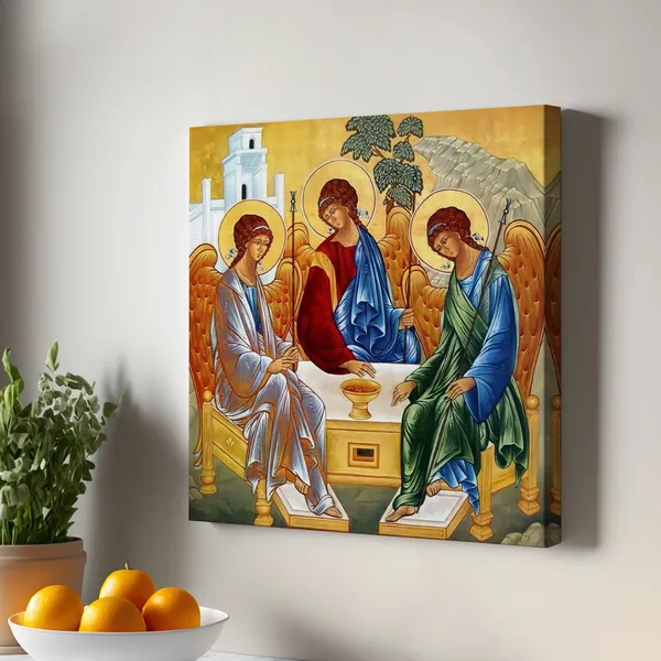 Holy Trinity By Andrei Rublev Christian Art Print