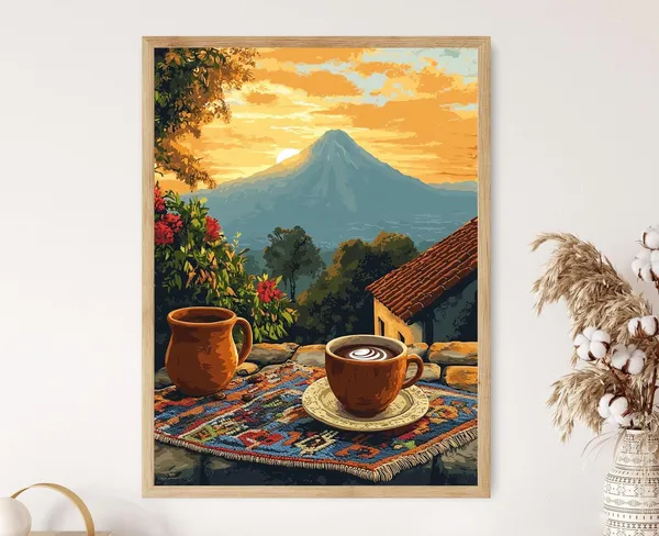 Antigua Guatemalan Cultural Scene Art Print