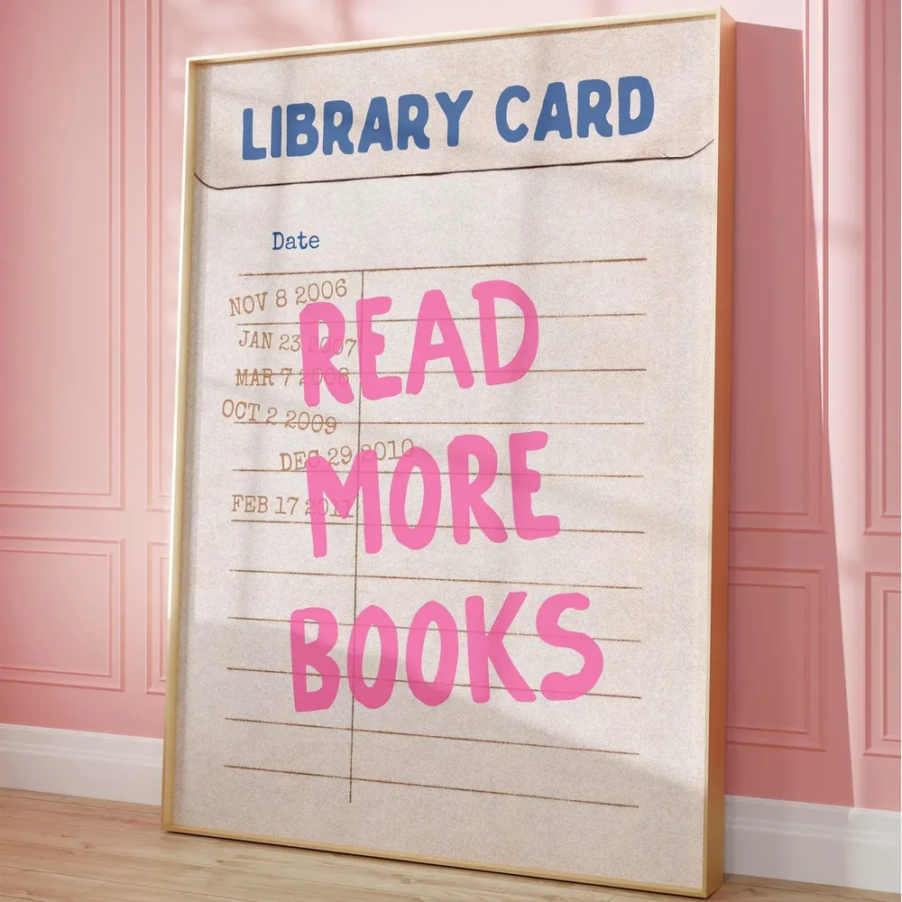 Read More Books, Library Card Poster for Readers - Image 5