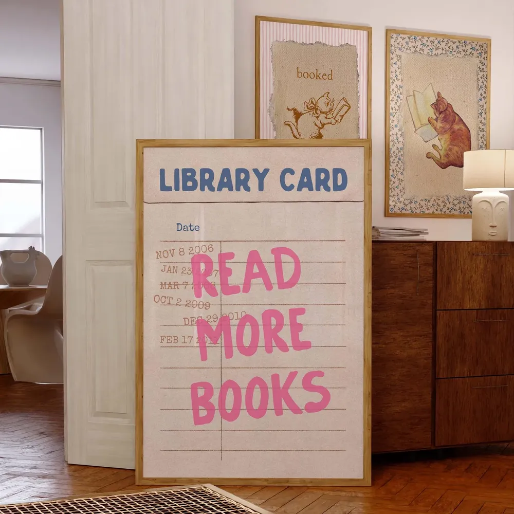 Read More Books, Library Card Poster for Readers - Image 4