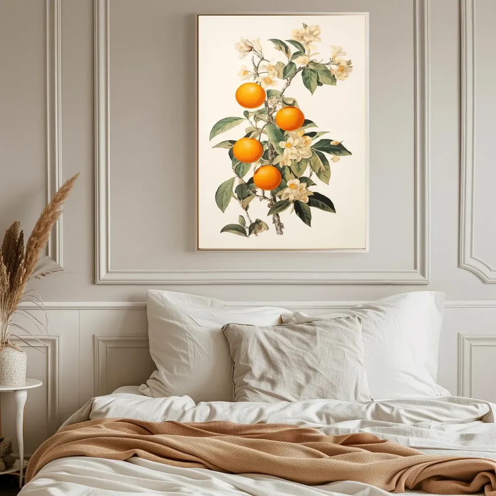 Vintage Oranges Print, Retro Orange Grove Art Print - Image 2