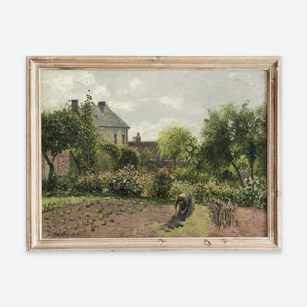 Camille Pissarro Artists Garden At Eragny Art Print