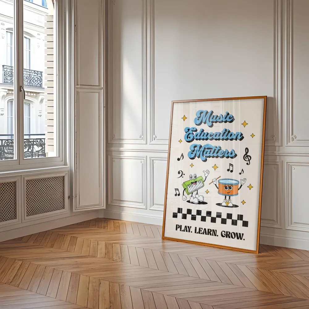 Retro Music Education Matters Poster, Classroom Decor - Image 4