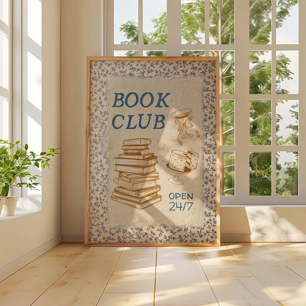 Book Club Print, Trendy Reading Poster - Image 2