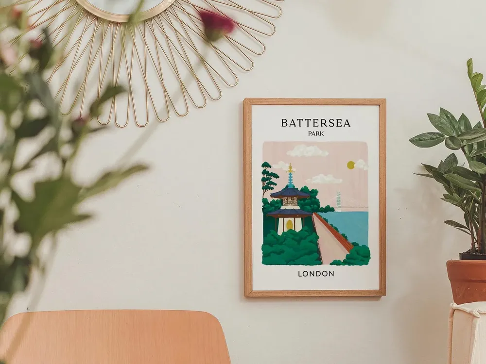 Battersea Park, London Travel Poster - Image 3