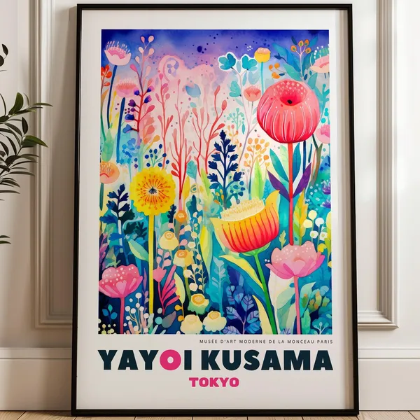 Yayoi Kusama Poster, Japanese Modern Art