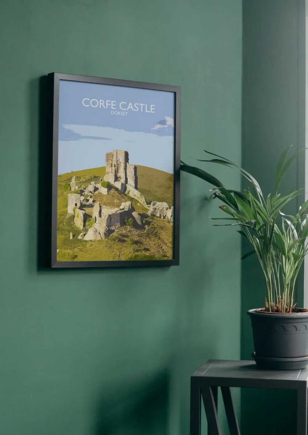 Corfe Castle Poster, Dorset England Travel Poster - Image 5
