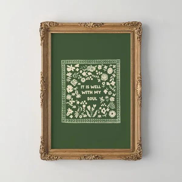 It Is Well With My Soul Vintage Art Print