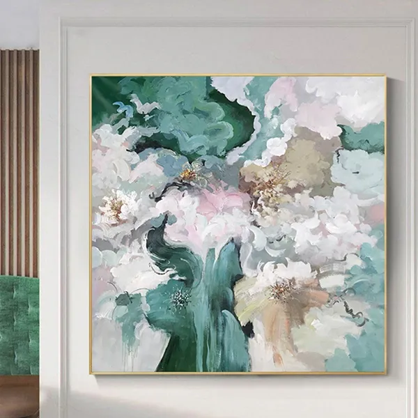 Colorful Flower Painting, Modern Floral Art Print