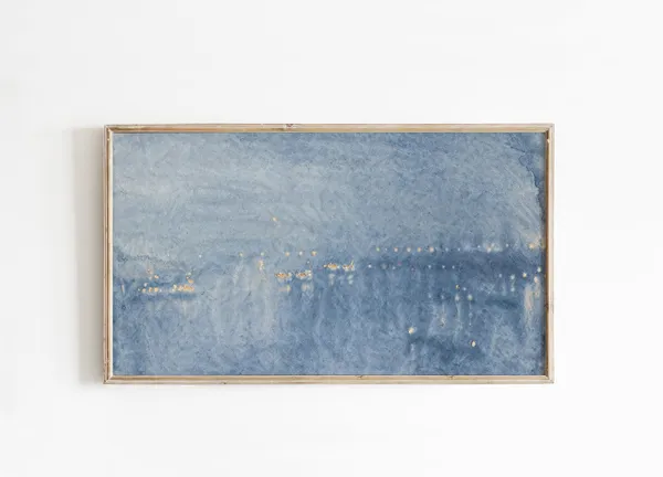 Abstract Seascape Coastal Art Print for TV Decor