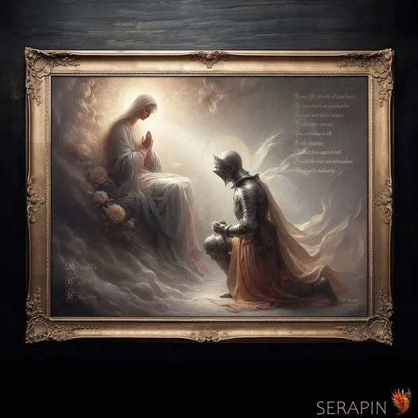 Knights Code Of Chivalry And Honor Art Print