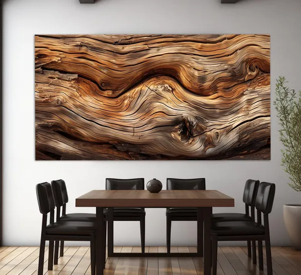 Wood Texture Art Print, Warm Tones Wall Decor