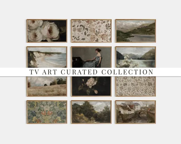 Farmhouse Rustic Moody Art Print Collection, North