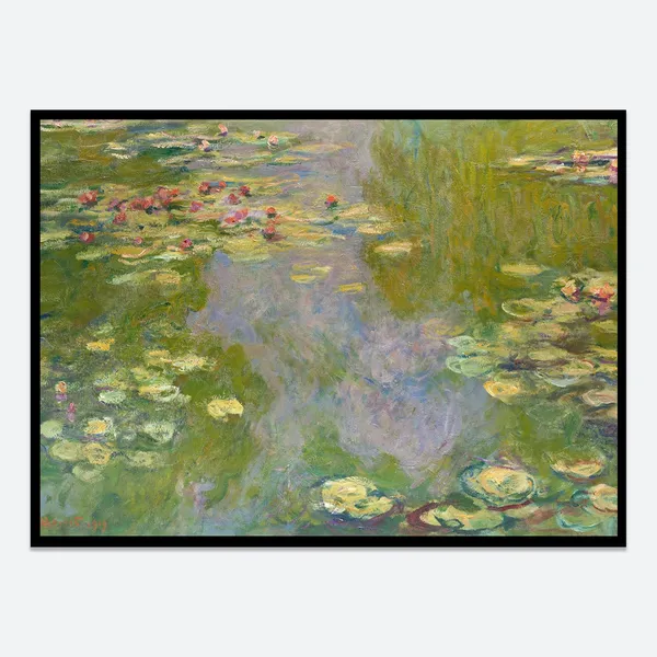 Monet Water Lilies Nympheas Vintage Poster Print