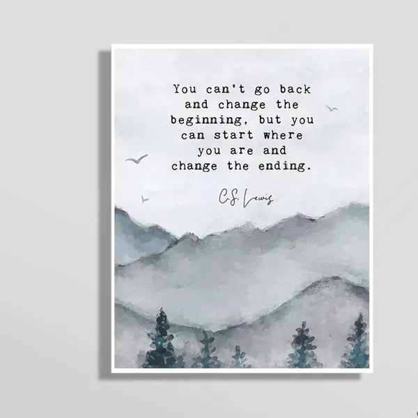 Inspirational Quote Print, Office Decor Wall Art Print