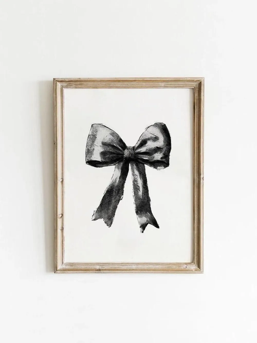 Black Bow Print, Preppy Retro Poster