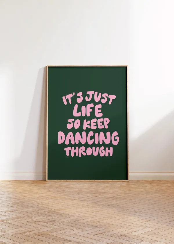 Dancing Through Life Movie-Inspired Art Print