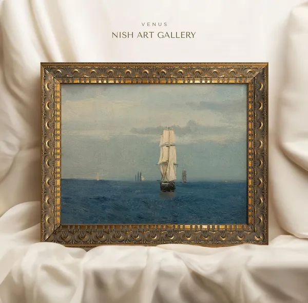Sailboat Coastal Wall Art Print