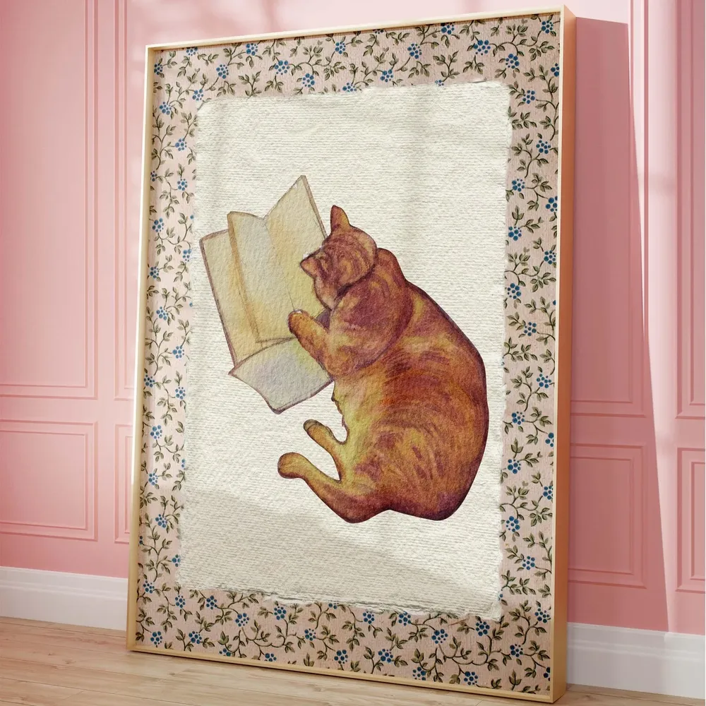 Vintage Book Poster, Book Nook Reading Room Art Print - Image 4