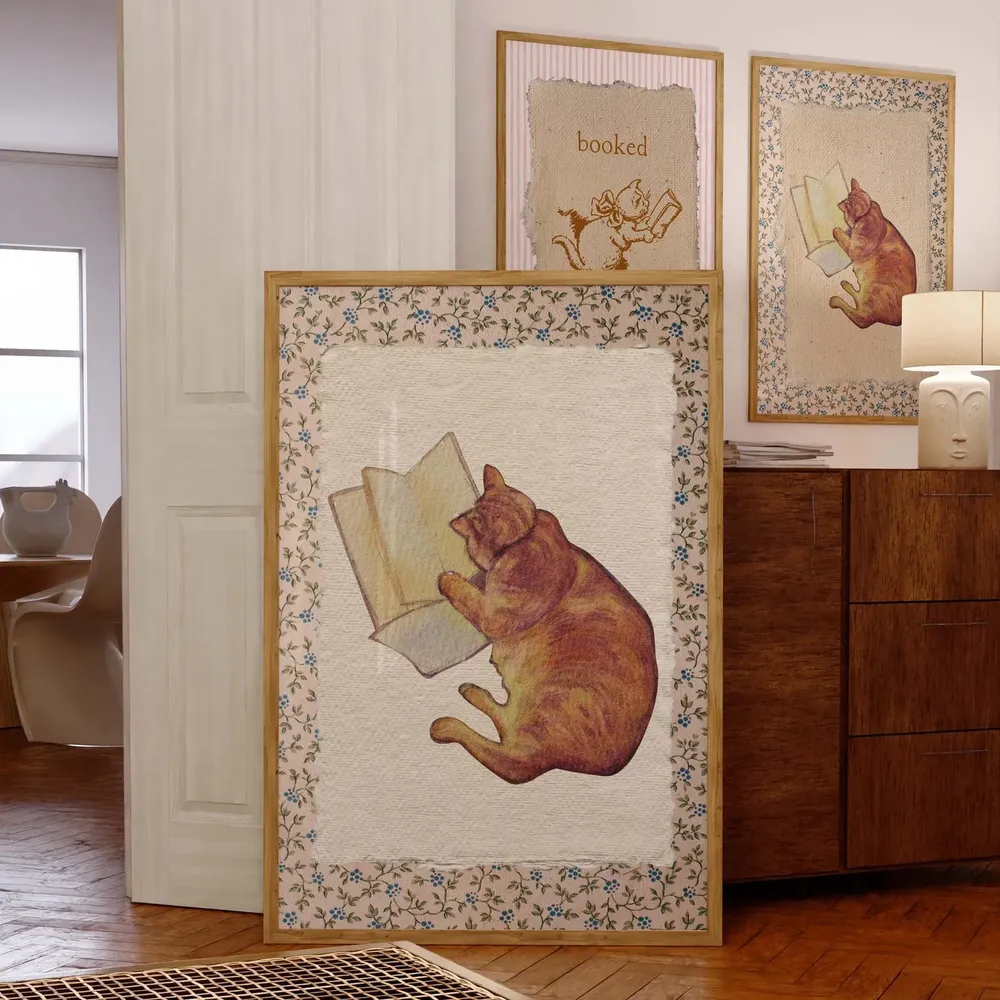 Vintage Book Poster, Book Nook Reading Room Art Print - Image 5
