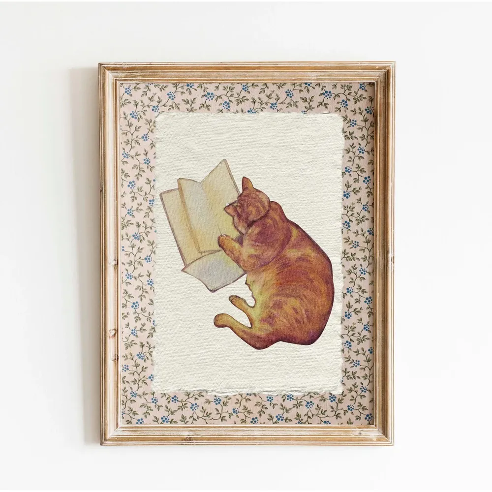Vintage Book Poster, Book Nook Reading Room Art Print - Image 3