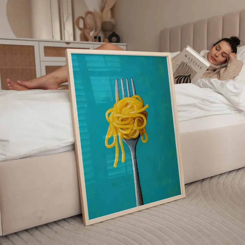 Colorful Pasta Art Print, Bright Kitchen Decor - Image 5