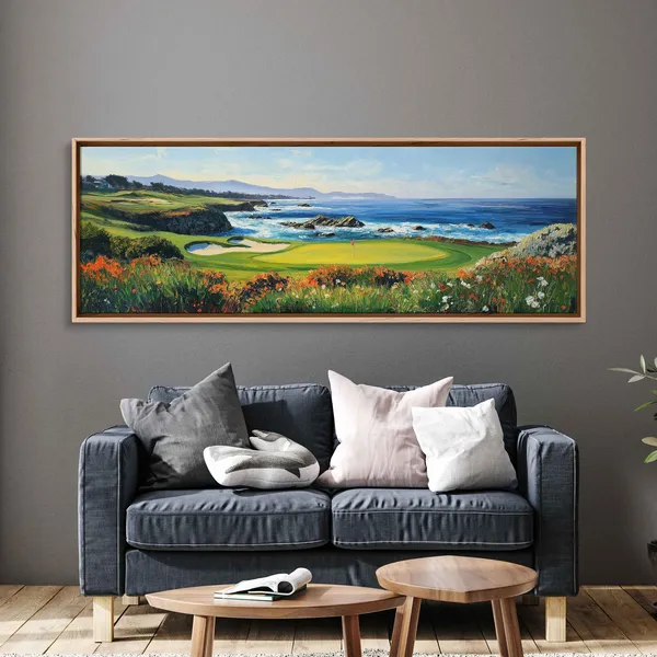Pebble Beach Golf Course 18th Hole Art Print