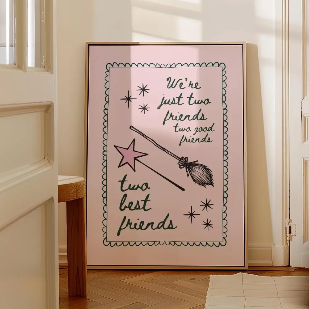 Were Just Two Friends Broadway Poster, Coquette Decor