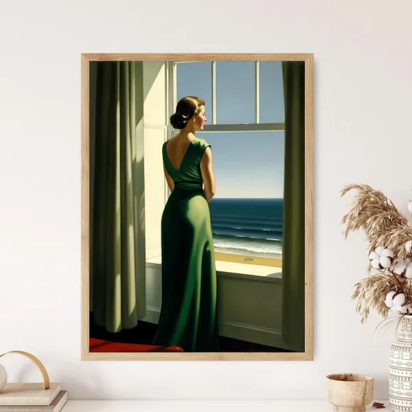 Edward Hopper-Inspired Vintage Art Print, Wall Decor