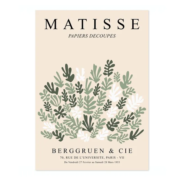 Green Leaves By Henri Matisse Graphic Leaf Print