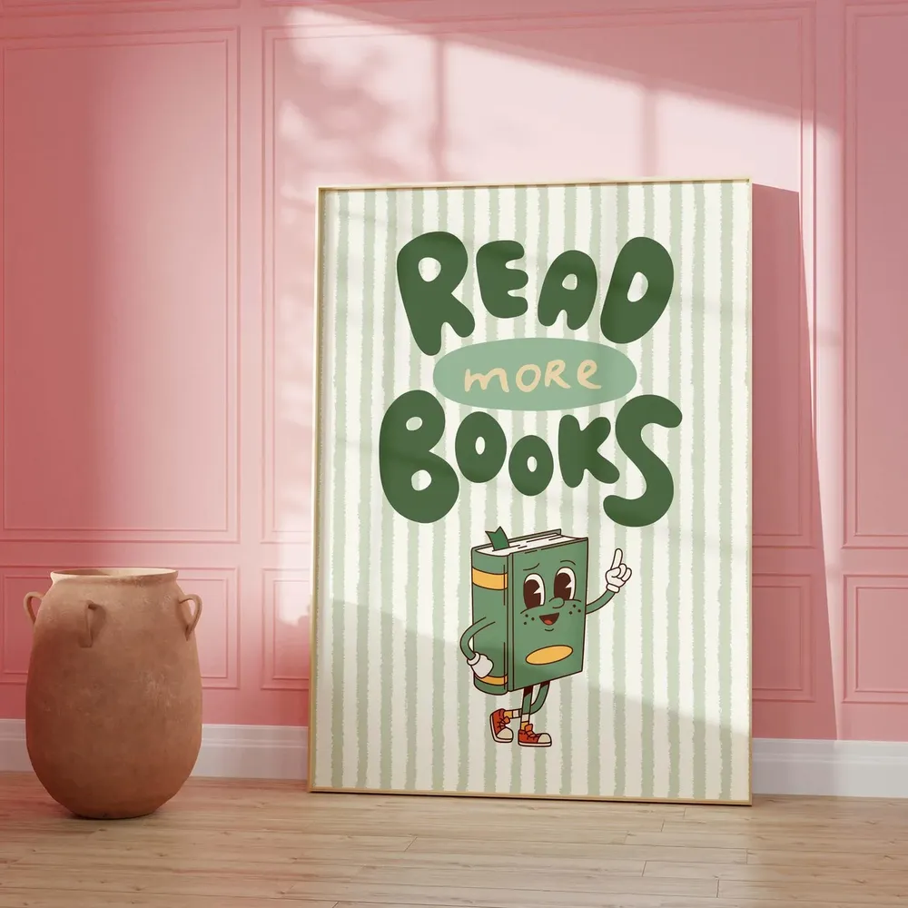 Read More Books Classroom Wall Decor Art Print - Image 4