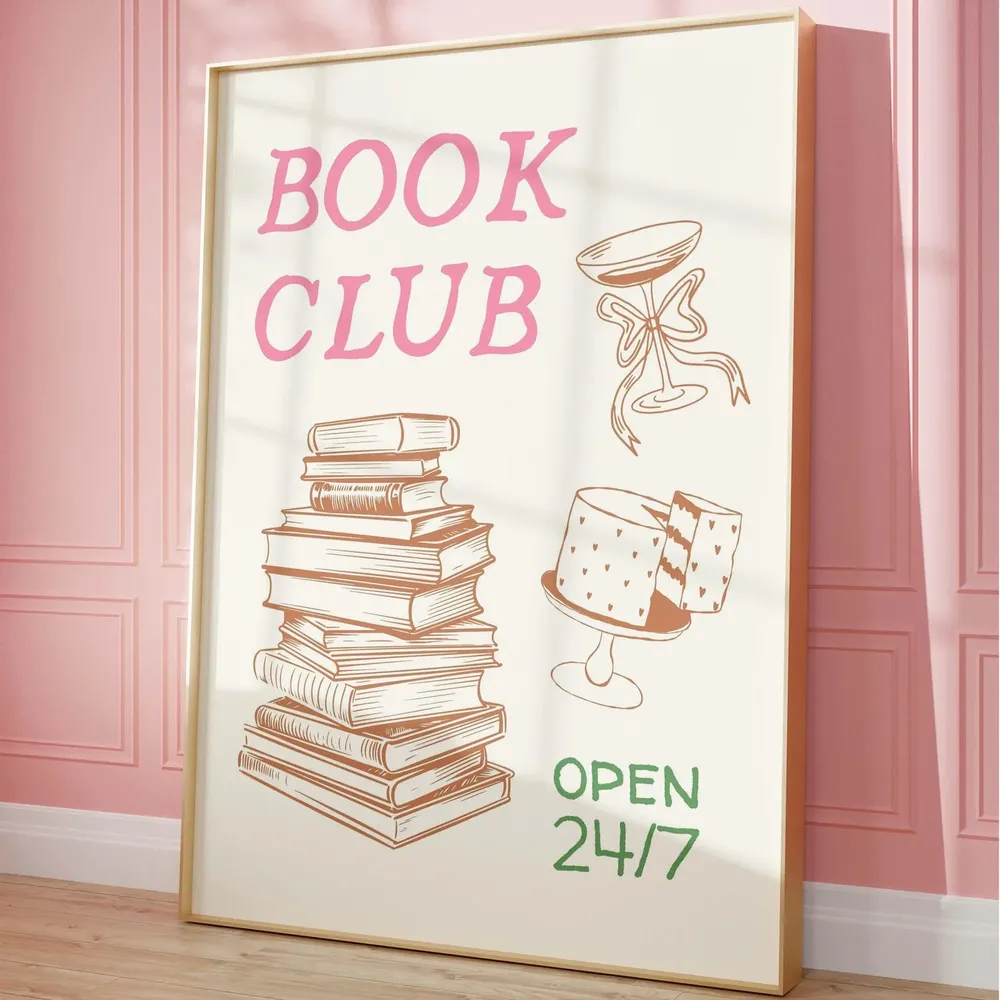 Book Club - Trendy Reading Art - Image 4