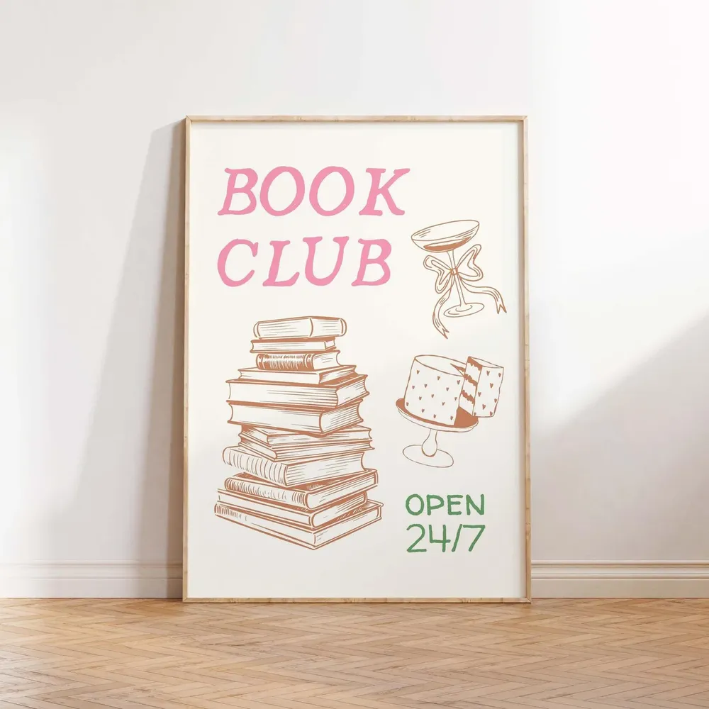 Book Club - Trendy Reading Art - Image 3