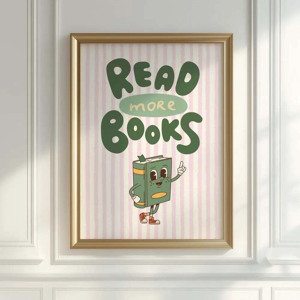 Read More Books Classroom Decor, School Library Poster - Image 5