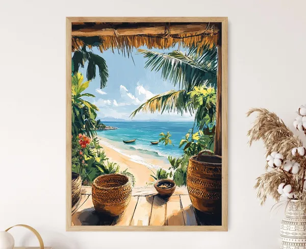 Toamasina Terrace, Madagascar Coastal View Art Print