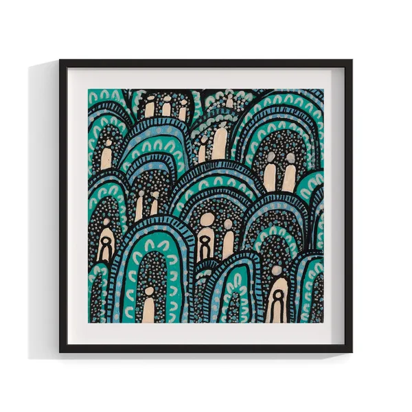 Aboriginal Contemporary Australian Wall Art Print