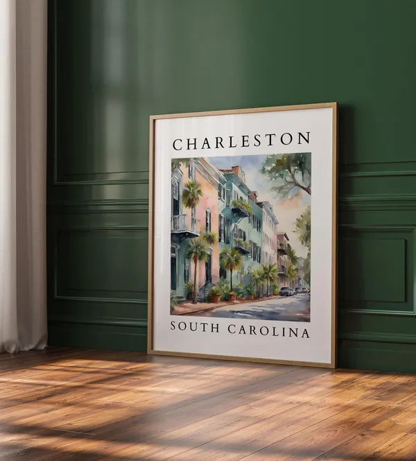 Charleston South Carolina Watercolor Art Print
