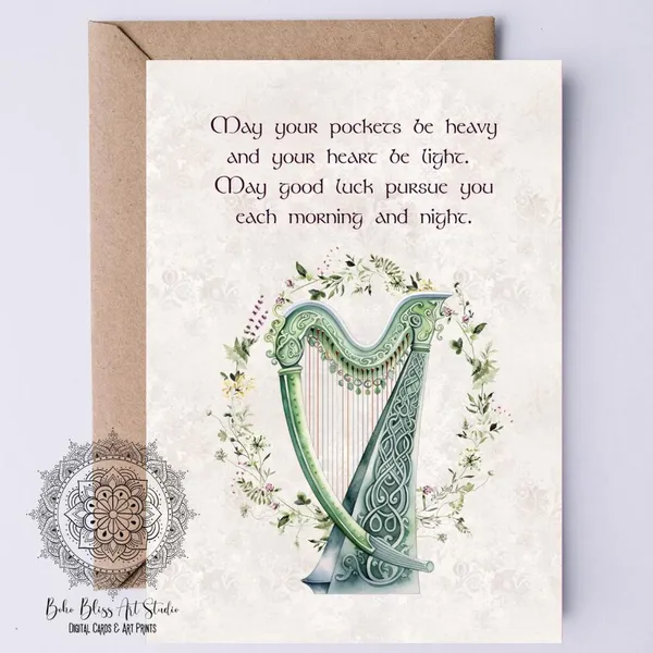 Irish Blessing Toast, Irish Wedding Art Print