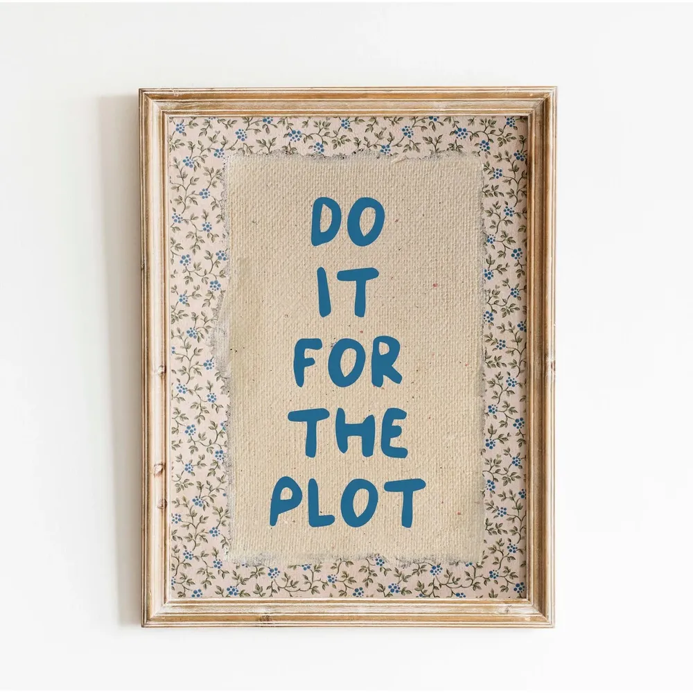 Do It For The Plot Vintage Motivational Poster - Image 5