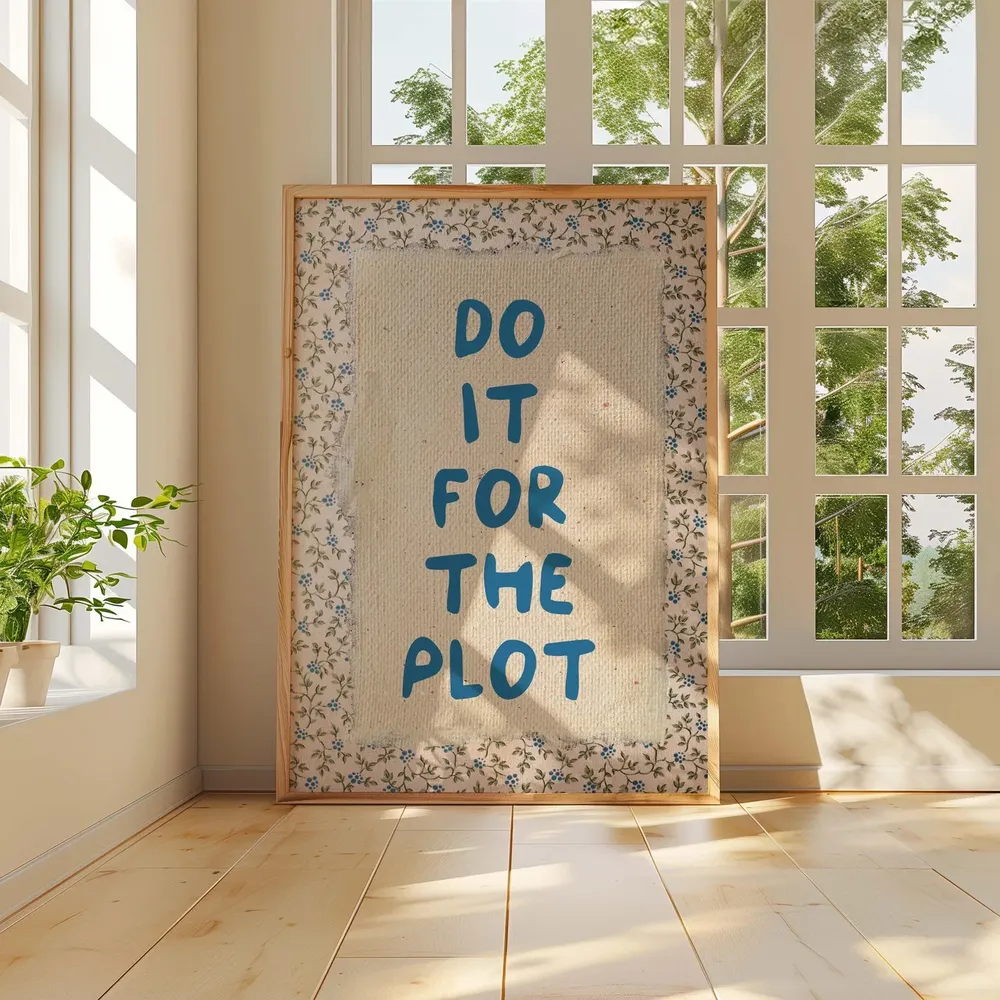 Do It For The Plot Vintage Motivational Poster - Image 3
