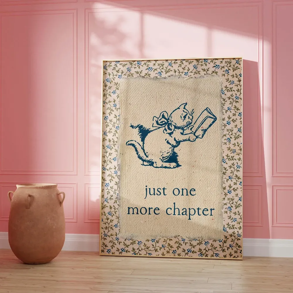 One More Chapter Vintage Book Art Print for Readers - Image 5